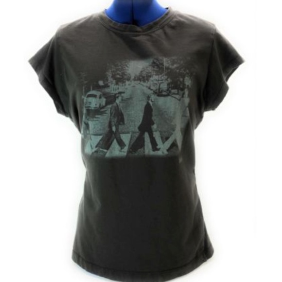 THE BEATLES 'Abbey Road'WOMENS Brown T-SHIRT Sz3XL - Picture 1 of 8